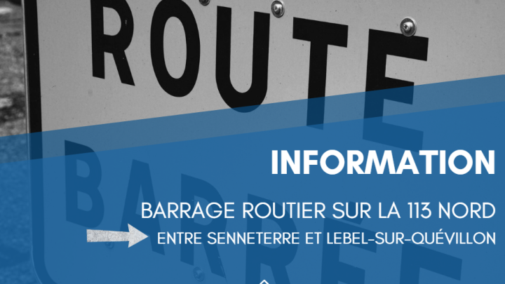 Barrage routier - 113 Nord