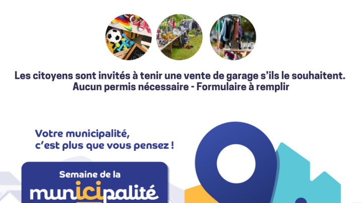 Fin de semaine de ventes de garage - De 9 h à 18 h (invitation à tous)