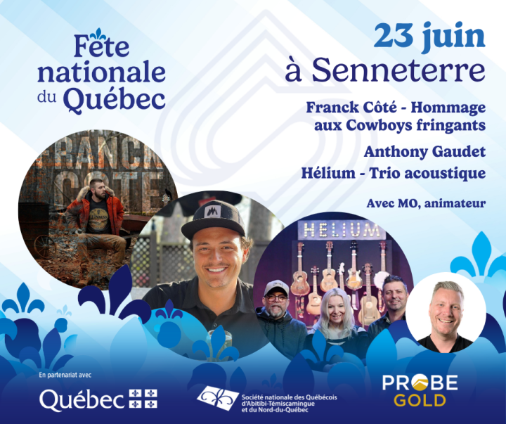 Venez célébrer la Fête nationale à Senneterre le 23 juin