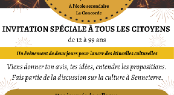 Inscription pour le colloque culturel de Senneterre