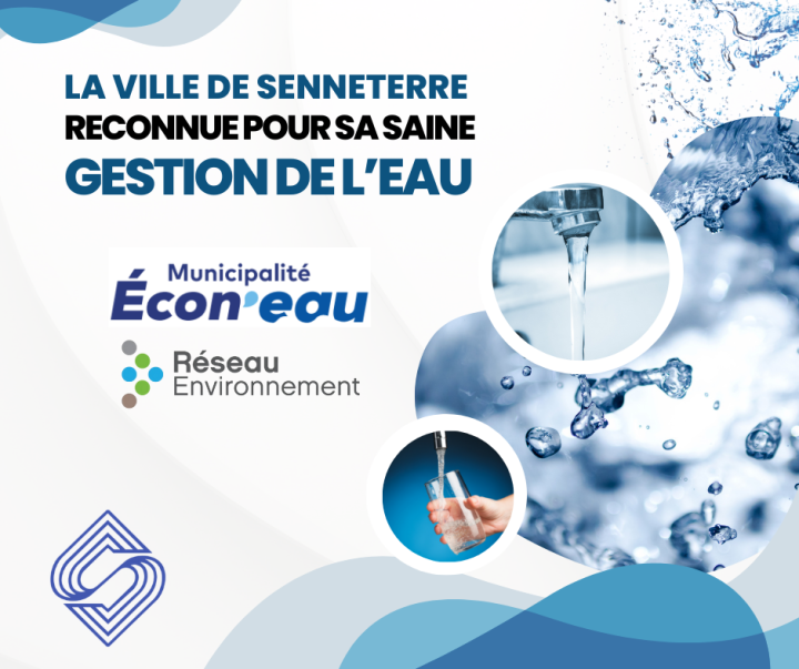 La Ville de Senneterre récompensée pour sa saine gestion de l'eau