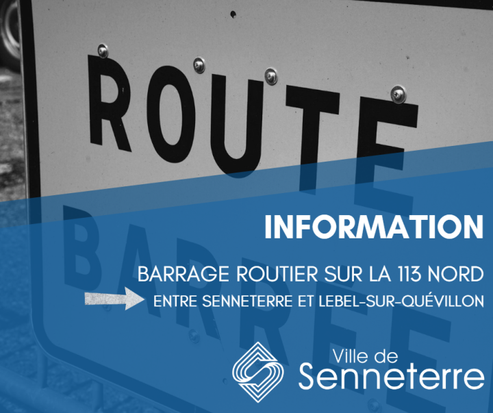 Barrage routier - 113 Nord