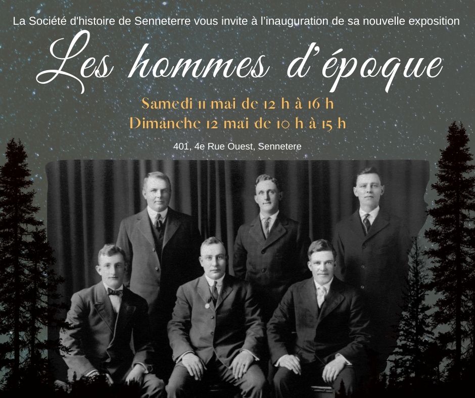 Affiche expo SHS hommes d'époque