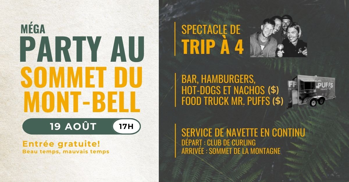 Party sommet du Mont-Bell